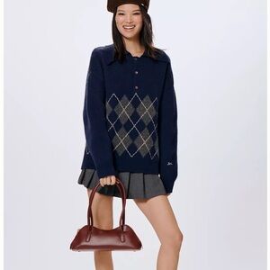Damson Madder Saskia Slouchy Rugby Pullover